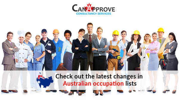 Australia occupation lists
