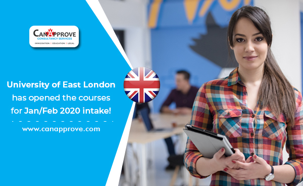 The University of East London has opened the courses for Jan/Feb 2020 intake