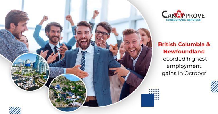 British Columbia, Newfoundland recorded highest employment gains in October