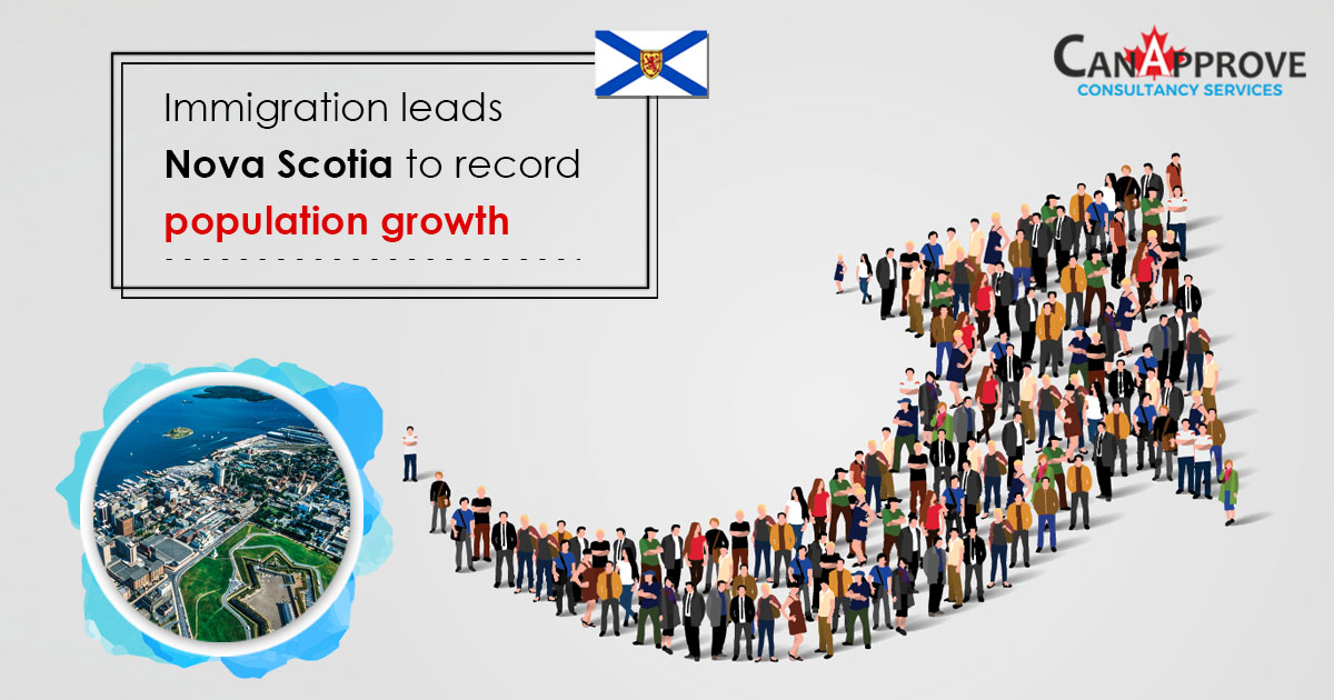 population growth in Nova Scotia thanks to immigration