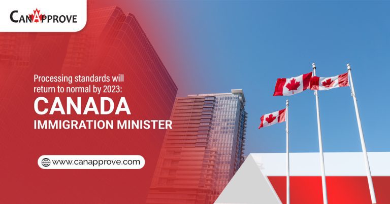 Processing standards for immigration applications will return to normal by 2023