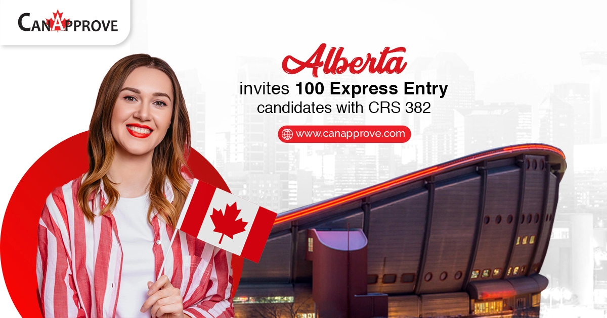 Alberta Express Entry draw invites 100 candidates with CRS 382
