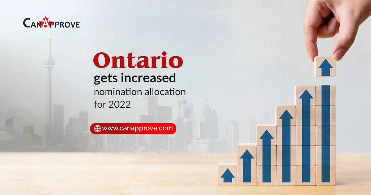 Increase in nomination allocations to Ontario for 2022