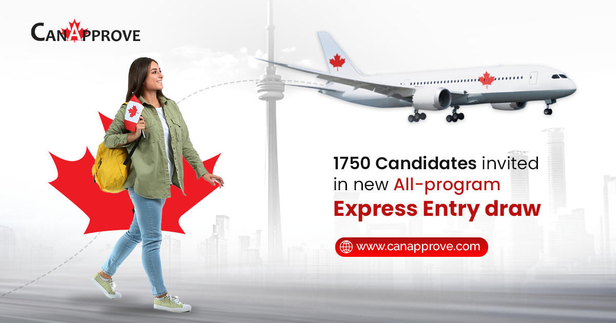 All-program Express Entry draw invites 1750 immigration candidates with CRS 542