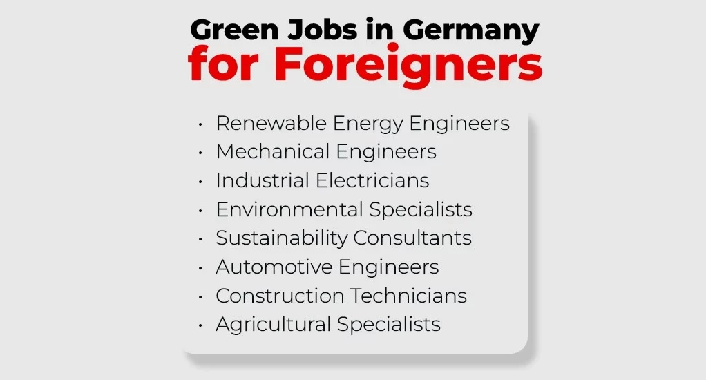 Green Jobs in Germany for Foreigners