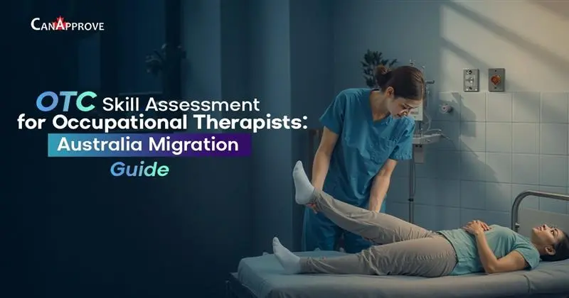Occupational therapist performing leg therapy session — OTC skill assessment Australia migration guide